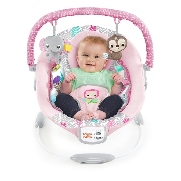 Comfy Baby Bouncer Soothing Vibrations Infant Seat - Taggies, Music,  Removable -Toy Bar, 0-6 Months Up to 20 lbs (Rosy Vines) - Bed Bath &  Beyond - 40364215