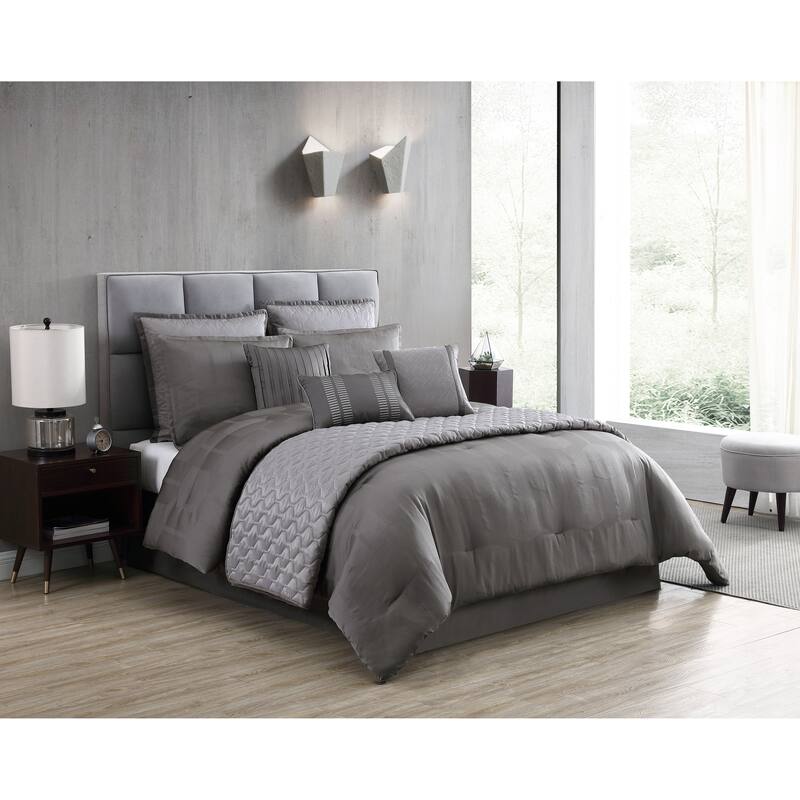 Riverbrook Home Gilmore Grey 10-piece Comforter Set