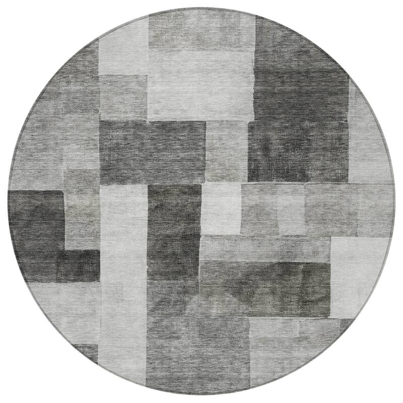 HomeRoots Geometric Transitional Rectangle Outdoor Rug