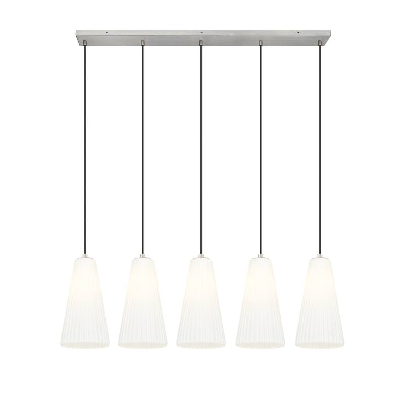 Z-Lite 3043P7-5L Farrell 5 Light 42" Wide Linear Chandelier