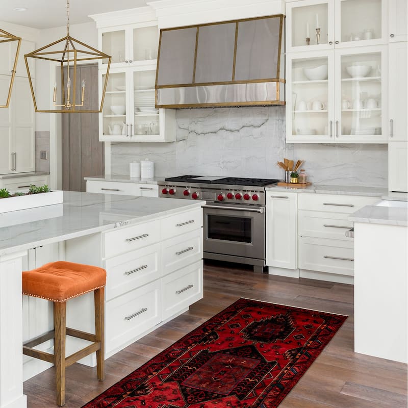 ECARPETGALLERY Hand-knotted Konya Anatolian Red Wool Rug - 5'0 x 14'3