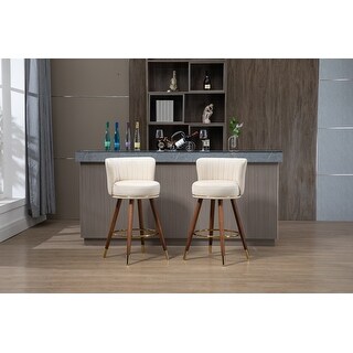 Counter Height Bar Stools Set of 2 andh fixed height to 360 degree ...