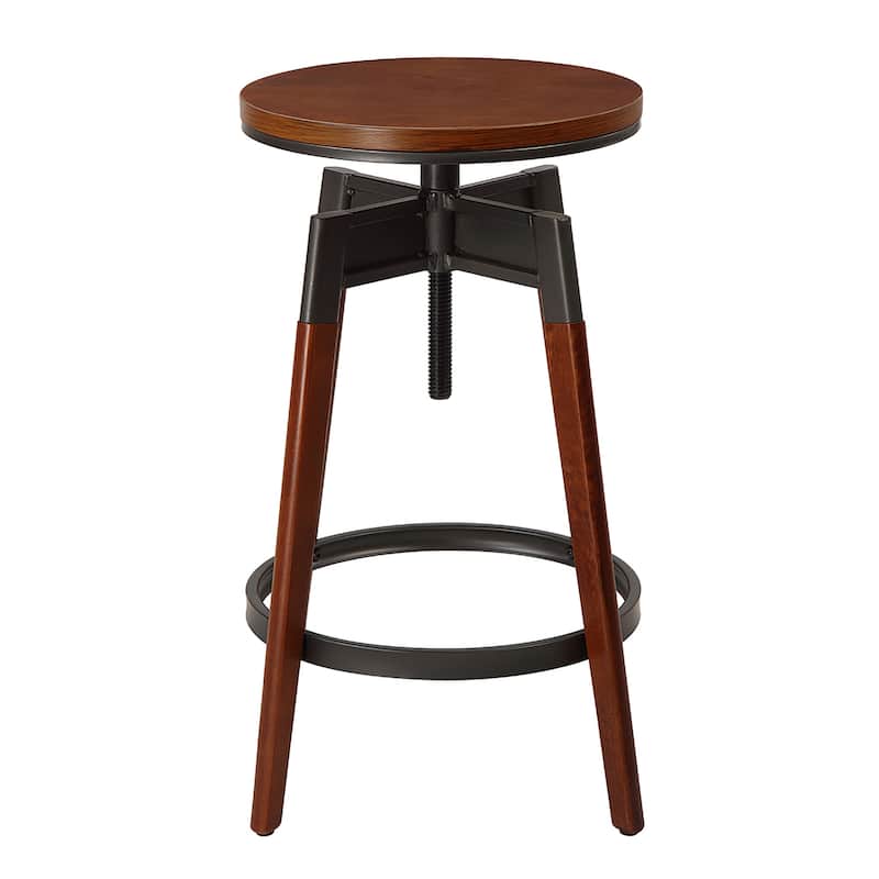Azalea Park Modern Wood Adjustable Swivel Counter Stool - 13.98 W x 13.98 D x 24.29-29.21 H"