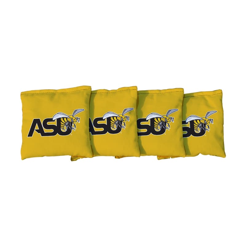 Alabama State University ASU Hornets Yellow Cornhole Bags - All-Weather Resin Filled