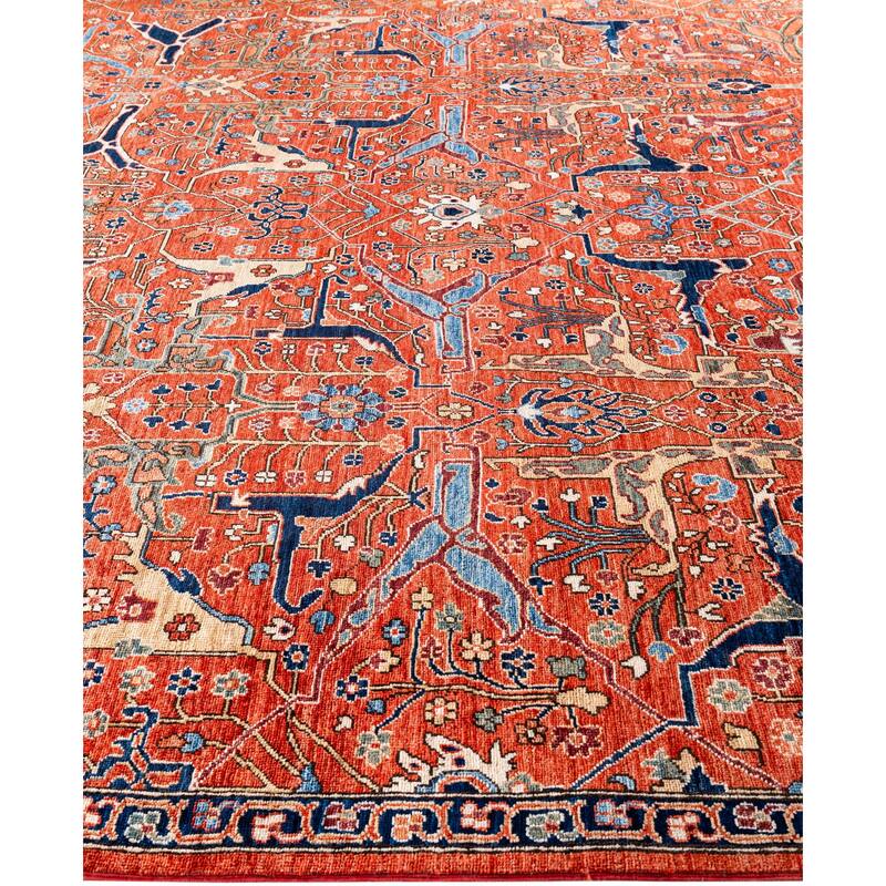 Serapi One-of-a-Kind Hand-Knotted Area Rug - Red - 8' 11" x 11' 9"