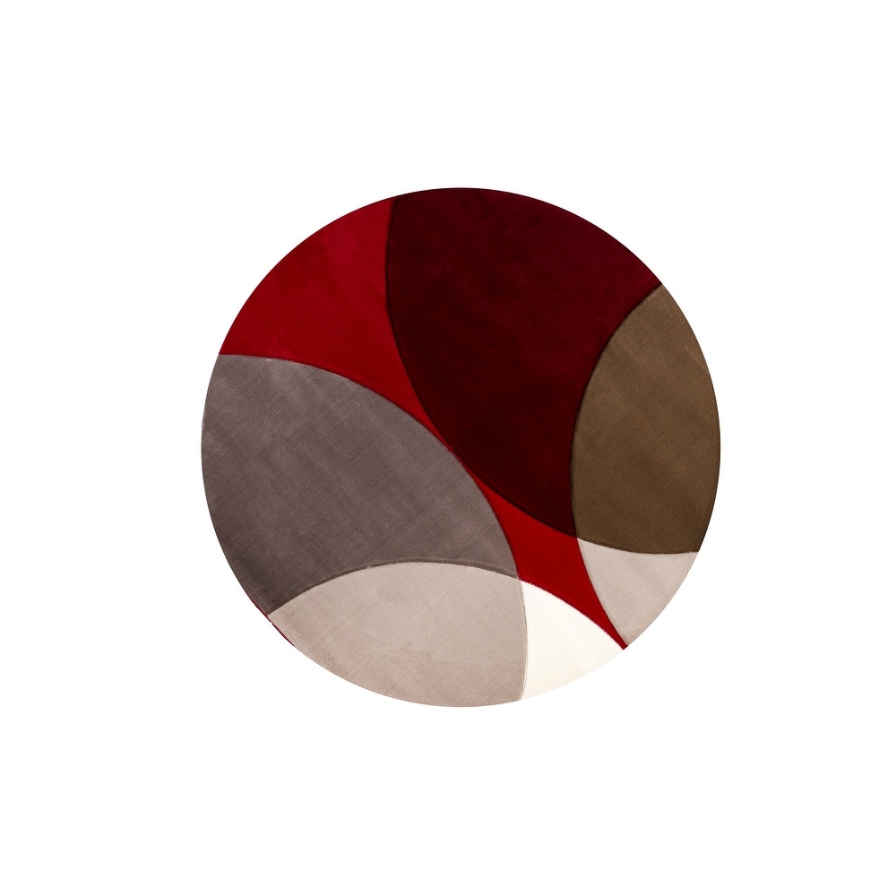 Rhodes Collection Abstract Circle Area Rug