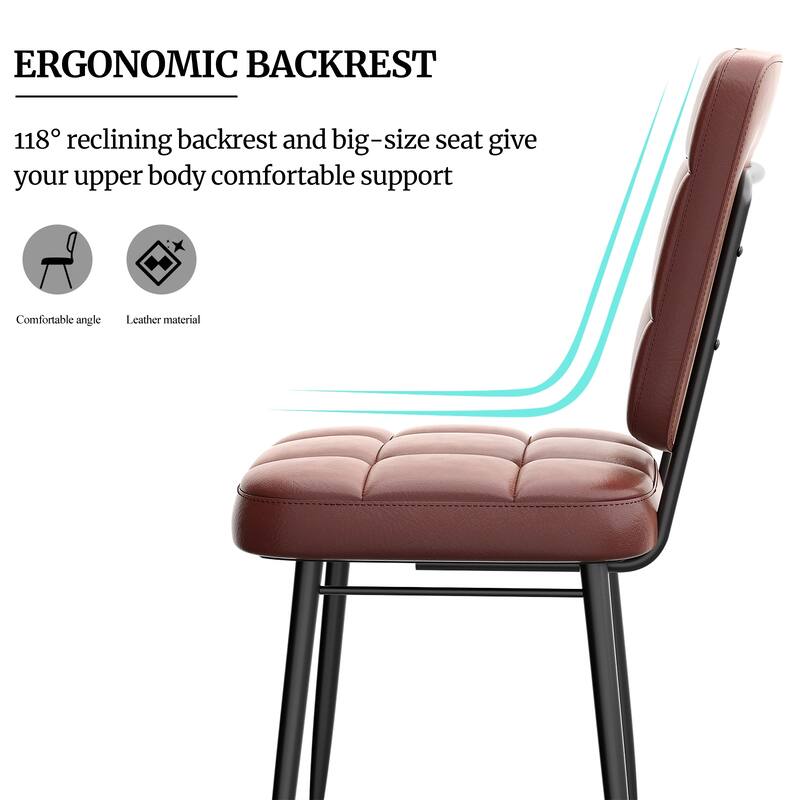 Modern Dining Chairs Set of 2/4/6/8, Upholstered Kitchen Chairs with Thick Cushion for Dining Room