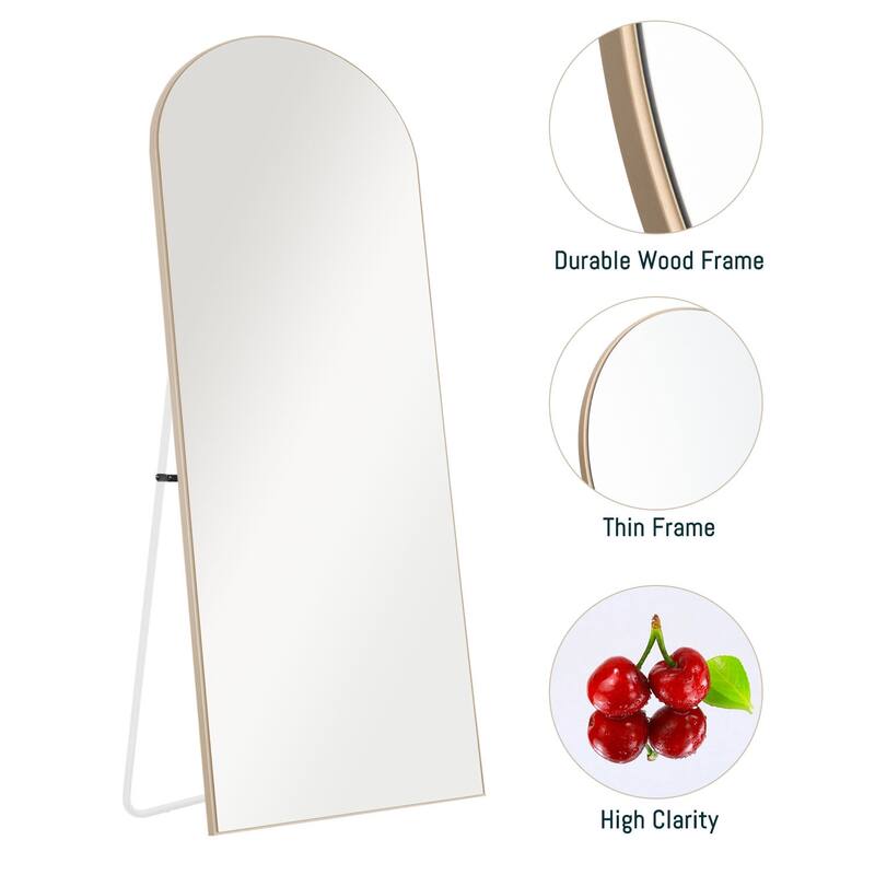 Full-length Floor Arched Mirror