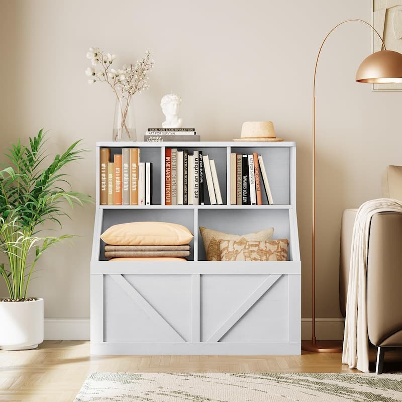 Toy Storage Organizer for Kids - Vintage White