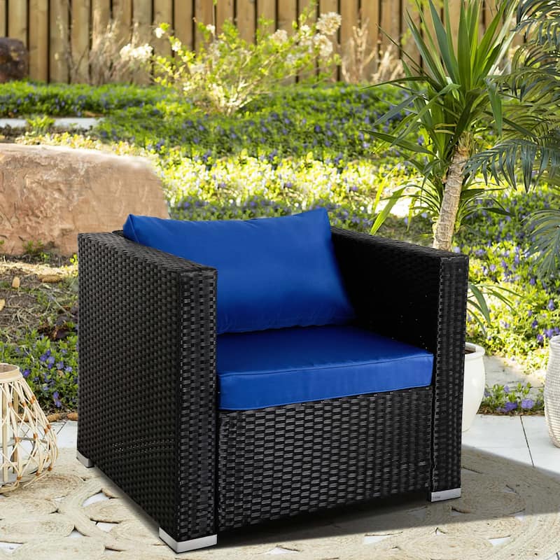 Vrakae Outdoor Patio Rattan Wicker Chair