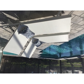 Salton Outdoor Aluminum Chaise Lounge (Set of 2) by Christopher Knight Home