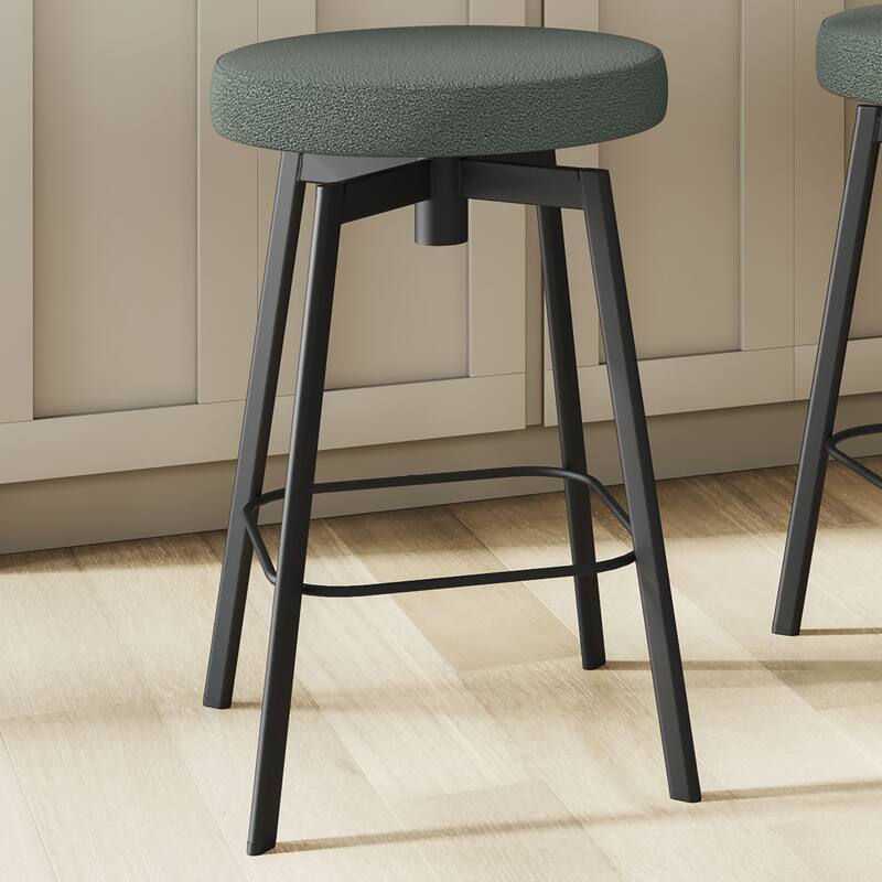 Amisco Tanner Swivel Counter and Bar Stool