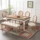 preview thumbnail 38 of 38, 2pc Oval Side Chairs with Round Hollow Back & Solid Wood Legs