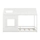 preview thumbnail 4 of 34, Modern Twin Size Pine Wood House Bed with Roof and Window, Sturdy Construction