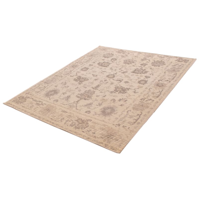 ECARPETGALLERY Hand-knotted Tangier Cream Wool Rug - 7'10 x 9'10