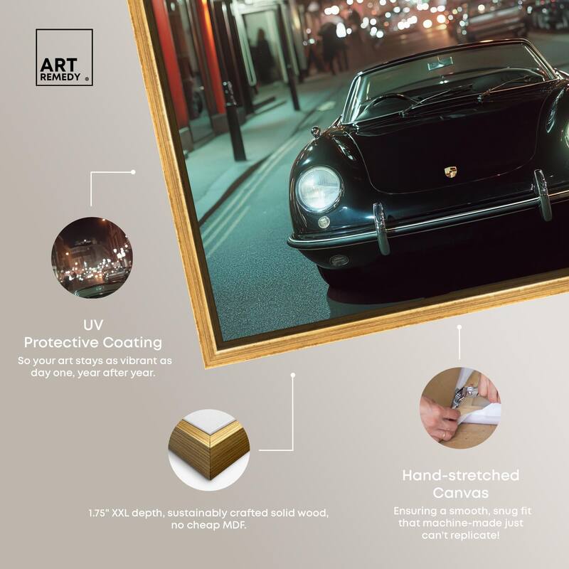 Night Roadster Canvas by Art Remedy