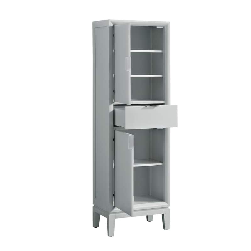 Avanity Emma 65" H x 20" W Plywood and Wood Free Standing Linen Tower