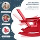 preview thumbnail 45 of 58, Shoreside Kids Outdoor Poly Adirondack Rocking Chair with Side Table 3-Piece Set