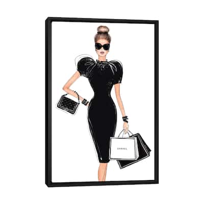 iCanvas "Shopping In Style" by LaLana Arts Framed Canvas Print