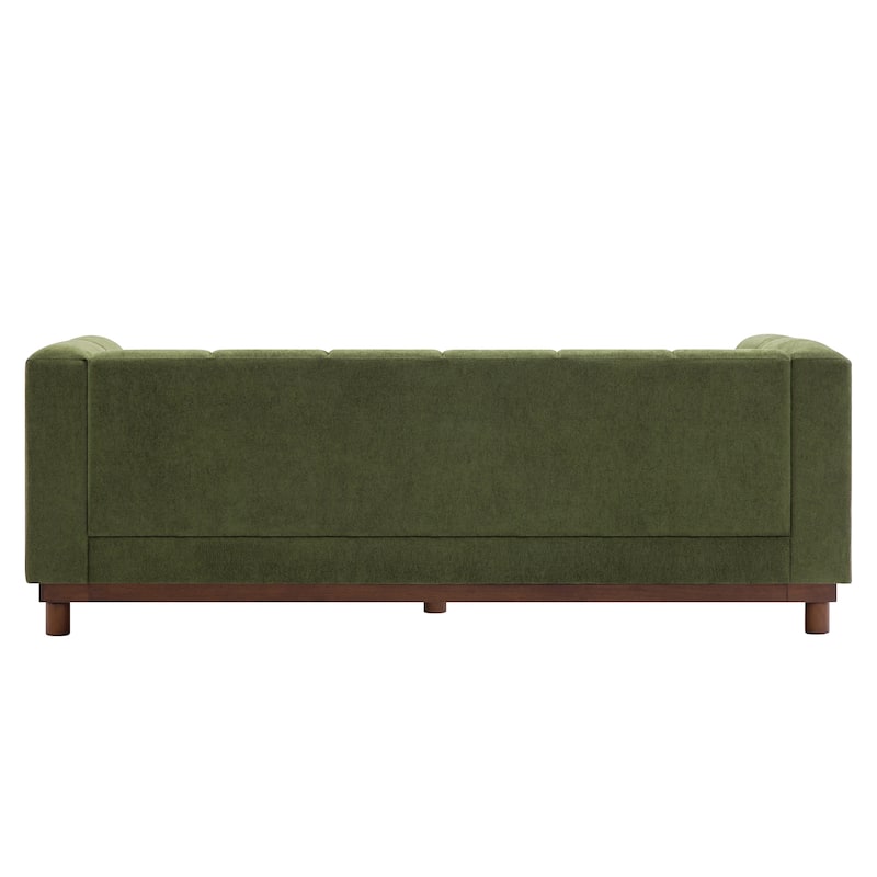Christopher Knight Home - Modern Mid-Century 78.7" Tufted Back Upholstered 3-Seater Sofa with Foam-filled Seat Cushions