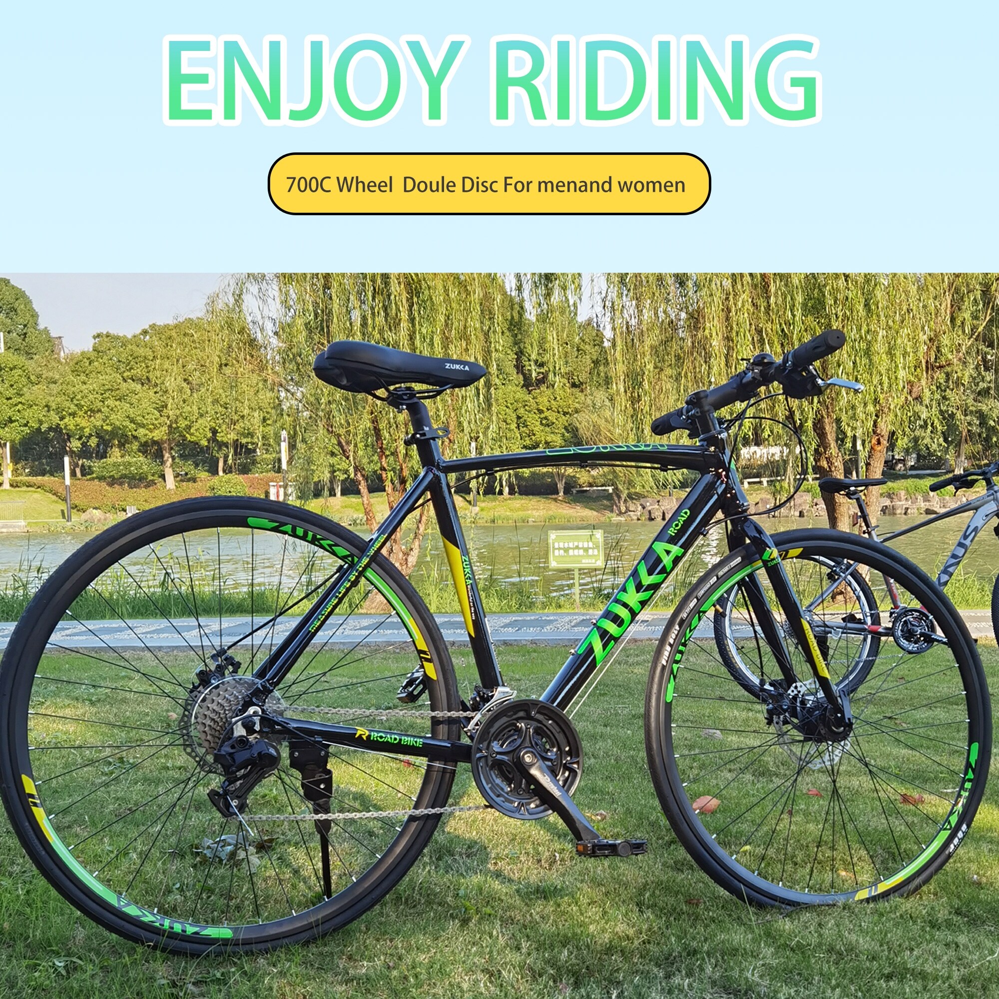 27 Speed Hybrid bike Disc Brake 700C Road Bike For men women s City Bicycle Bed Bath Beyond 35651205