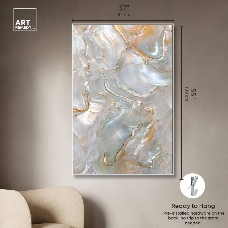Fluid Preciousness IV Canvas by Art Remedy