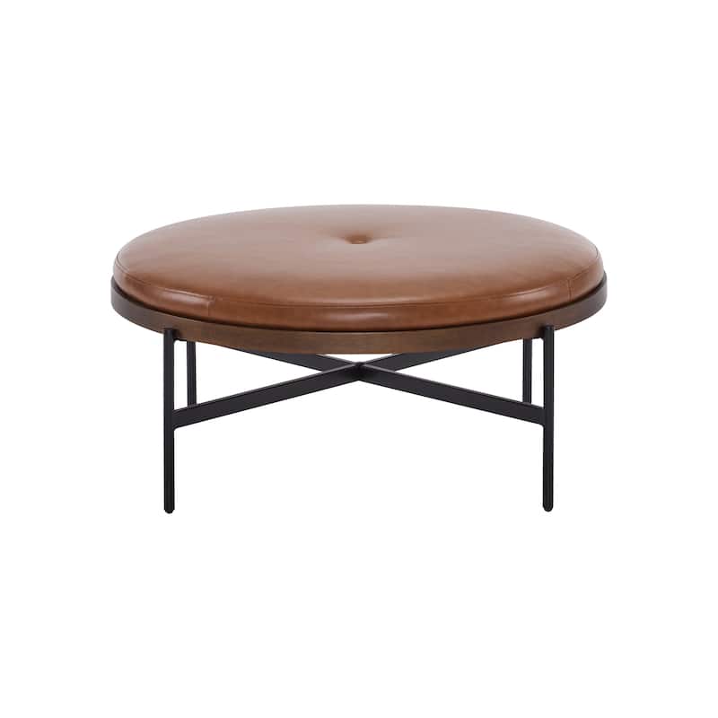 Christopher Knight Home - Sunfay Round Cocktail Ottoman for Modern Living Spaces