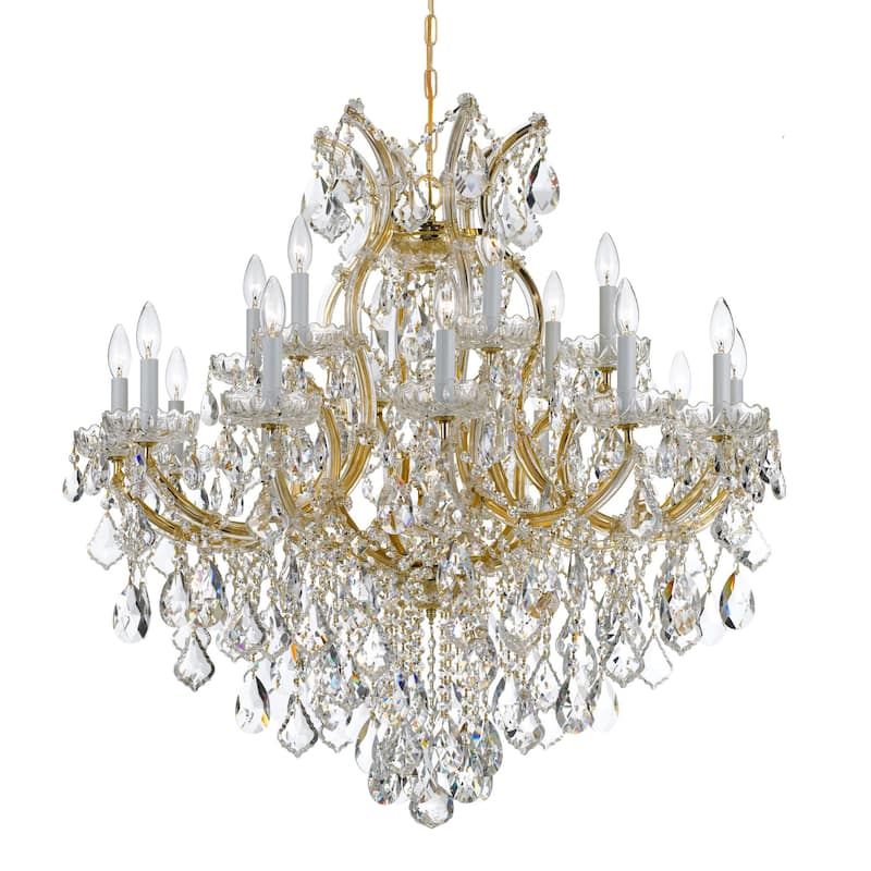 Crystorama Lighting Group Maria Theresa 19 Light 35" Wide Chandelier - Gold