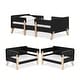preview thumbnail 1 of 22, Dream On Me Osko Convertible Toddler Bed Black