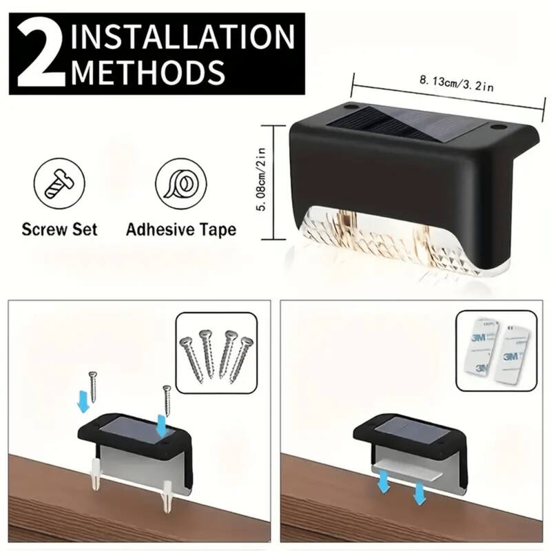 White light 32PCS Solar Deck Lights Outdoor