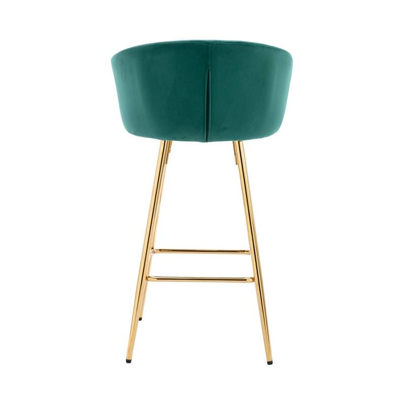 30'' Bar Stools with Chrome Footrest and Base Set of 2