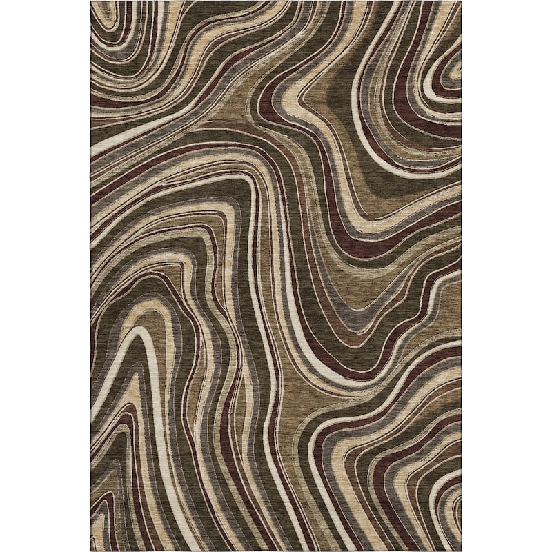 Premium Washable Super Soft Modern Waves Mayfield Rug
