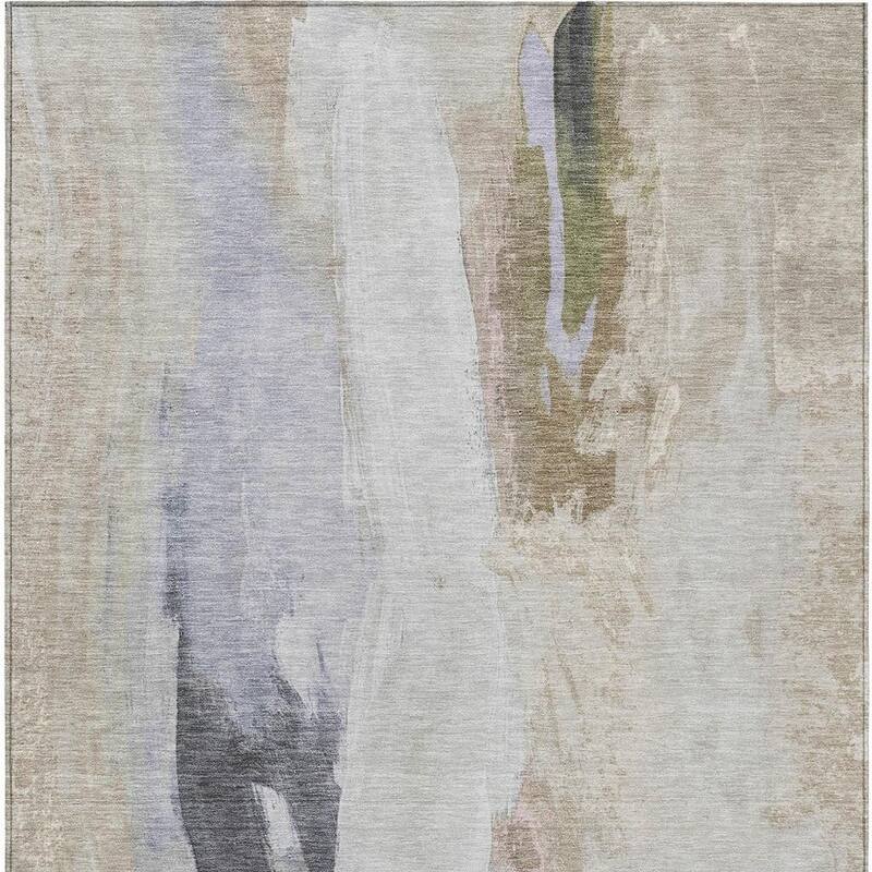 HomeRoots Abstract Transitional Rectangle Outdoor Rug