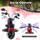 preview thumbnail 11 of 38, Gymax Kids Motorcycle w/Headlight Music Training Wheels Foot Pedal for
