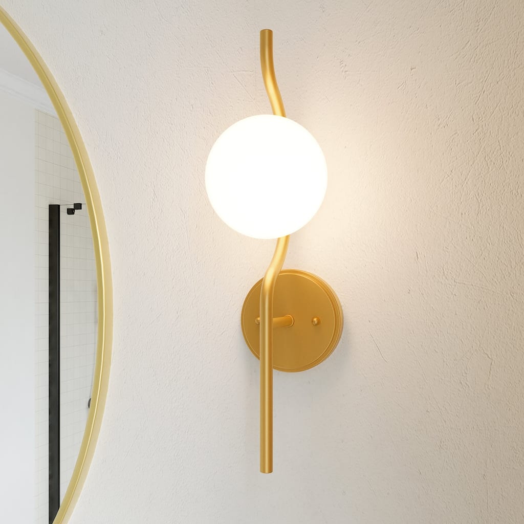 Acroma 1-Dimmable Globe Wall Sconce