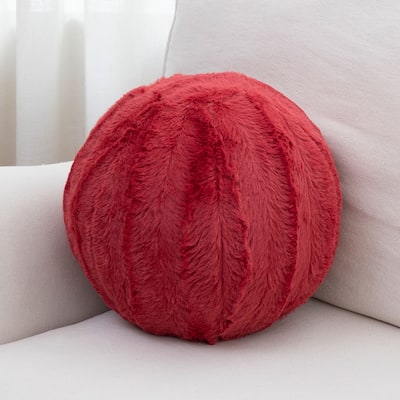 Cheer Collection 10" Round Living Room Decorative Ball Pillow