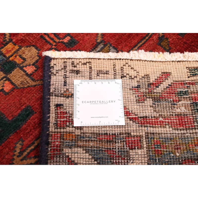 ECARPETGALLERY Hand-knotted Konya Anatolian Dark Red Wool Rug - 3'3 x 10'6