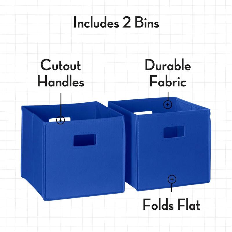 RiverRidge Kids Bookshelf and Toy Storage Organizer with 4 Racks and 2 Cubbies for Playroom, Nursery