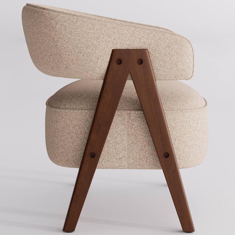 Accent Arm Chair Single Fabric Living Room Chair 27.56" W x 23.62" D x 27.95" H