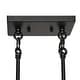preview thumbnail 11 of 15, Aulia Modern 5-Light Crystal Chandelier Linear Black Kitchen Island Lights - L 45.6" x D 4.5" x H 15.5"