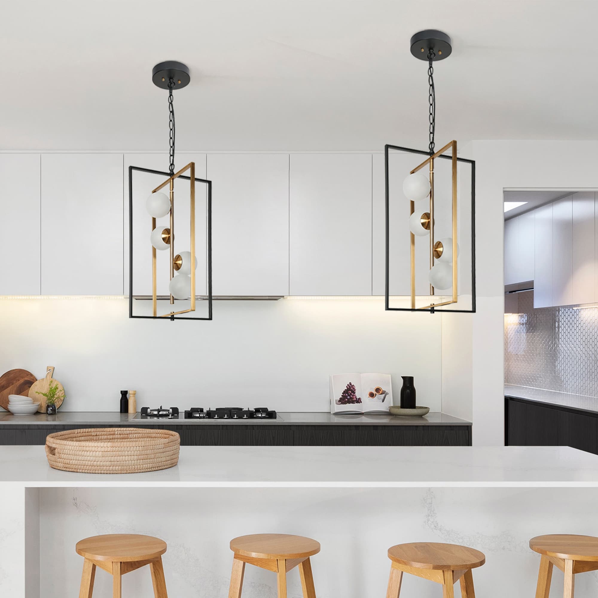 Contemporary black pendant lights top