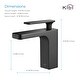 preview thumbnail 12 of 25, Lead Free Solid Brass Single Handle Bathroom Vanity Sink Faucet with Water Hose