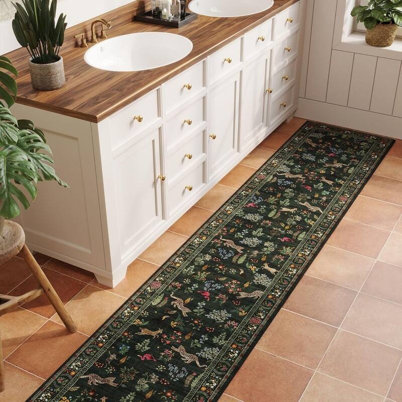 Kitchen Runner Rug Non Slip 2'x10' Long Washable Rugs - 120"L x 24"W