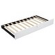 preview thumbnail 8 of 24, Twin Size Daybed Upholstered Platform Bed L-shaped Daybed with Horizontal Stripe Backrest and Trundle, Box Spring Not Required