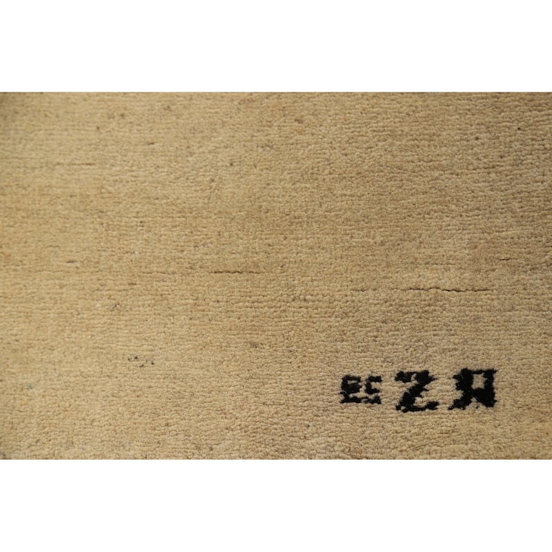 Gabbeh Modern Accent Rug Handmade Wool Carpet - 2'8"x 4'0"