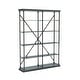 preview thumbnail 7 of 8, Marcin Transitional 58-inch 5-Shelf Metal Bookcase by Furniture of America Antique Blue