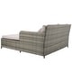 preview thumbnail 14 of 59, SAFAVIEH Outdoor Cadeo Wicker Daybed with Pillows and Cushions