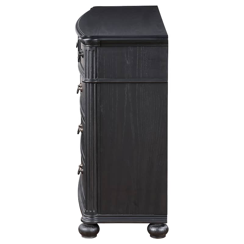 Celina Traditional Wood 9-drawer Dresser Black