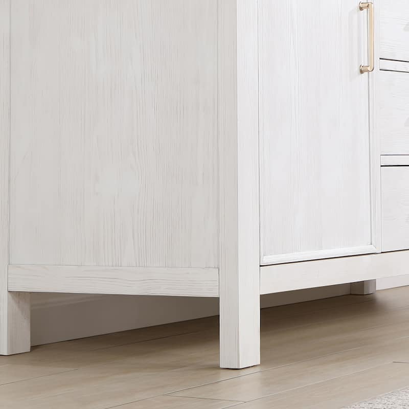 Leon 60 in. Double Bathroom Vanity with Composite Stone Top