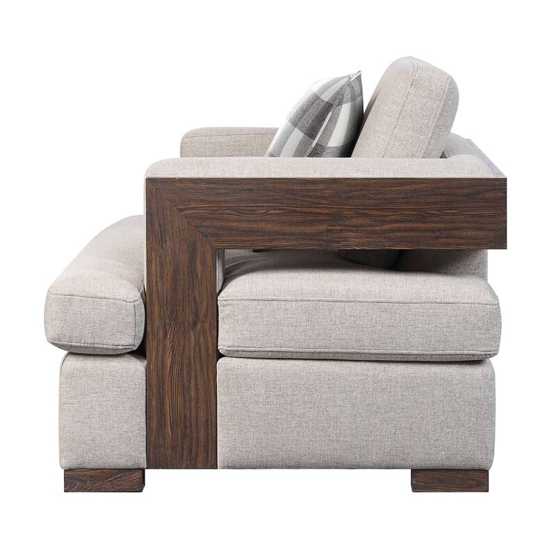 Harding Walnut Track Armrest Sofa